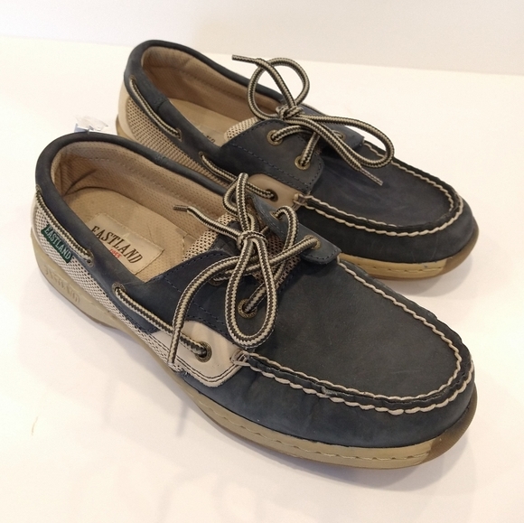 Eastland Blue and Cream Loafers Solstice 7 1/2 - Picture 16 of 16